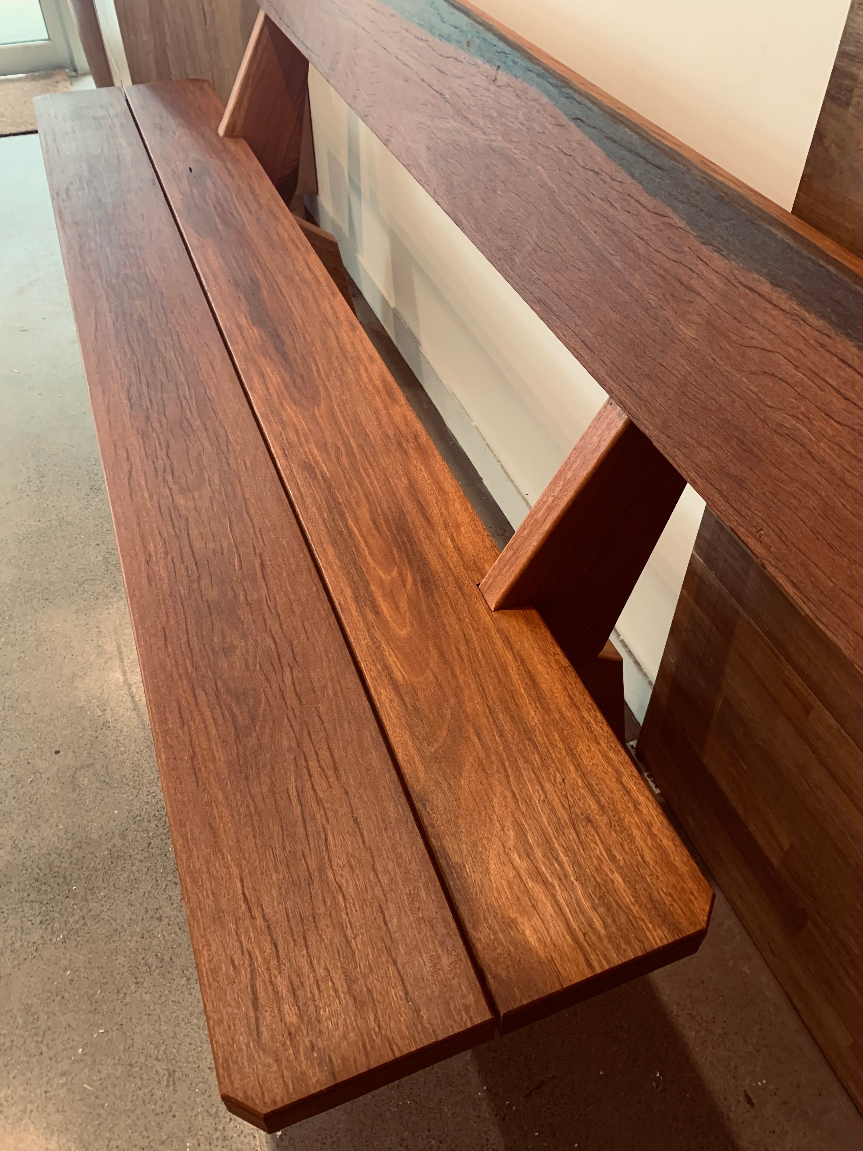 Comfort Bench Seat with Back - Outdoor
