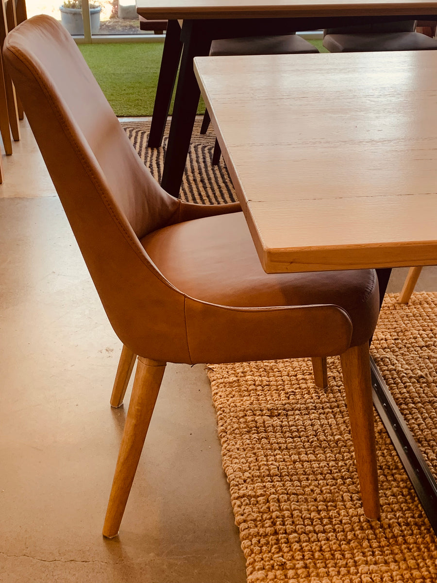 Tan Leather Dining Chairs OZTABLES