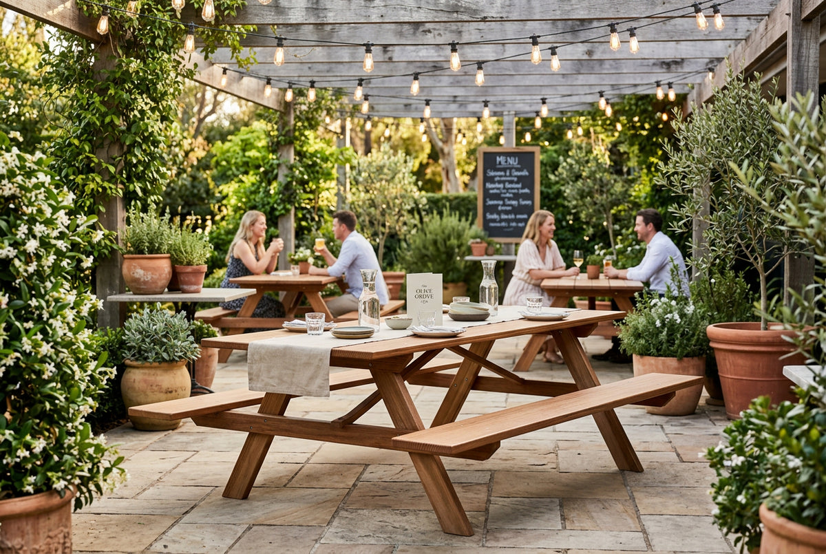 Alfresco Picnic Table | Sustainable Hardwood!