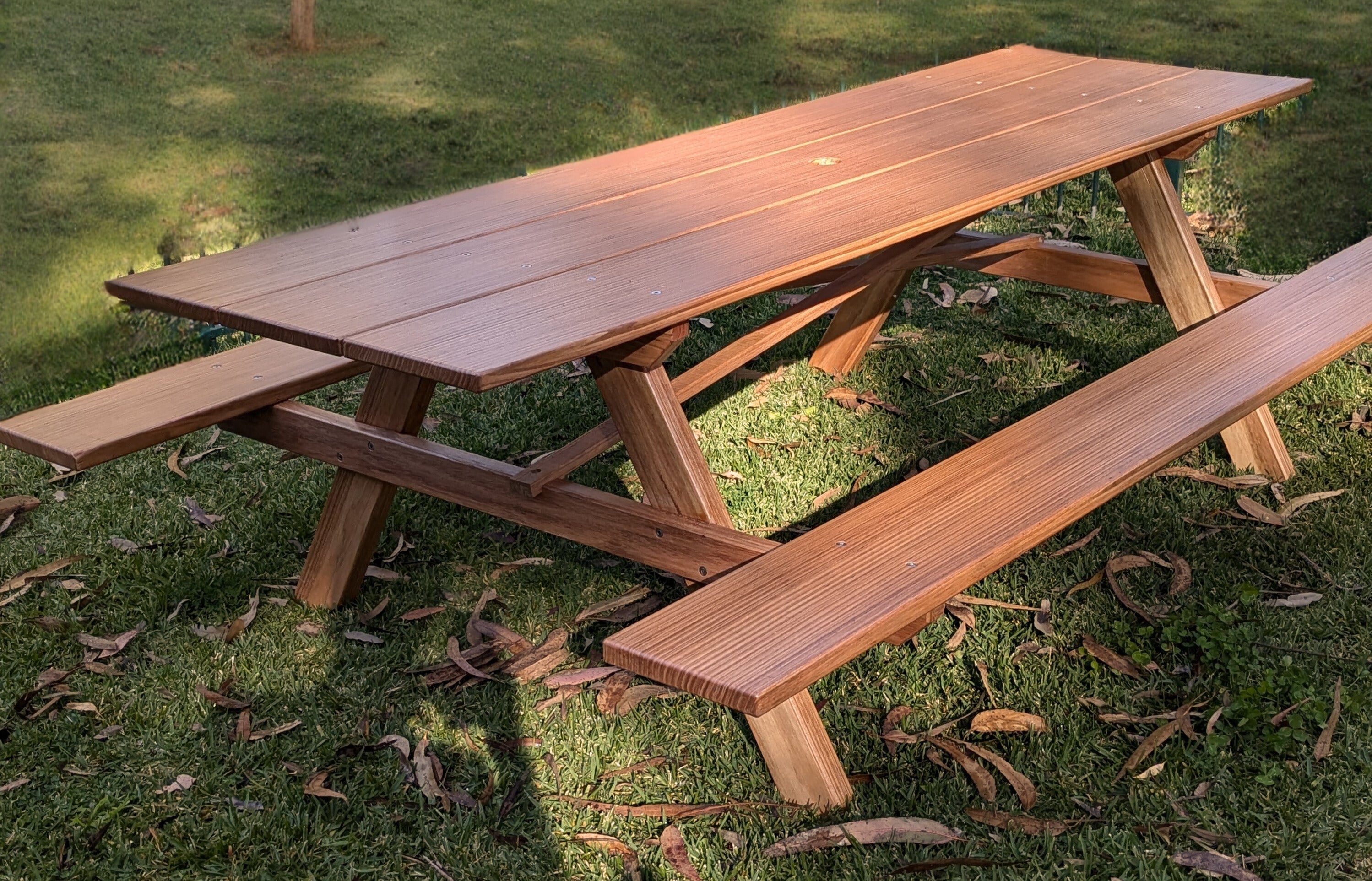 Crafted Wooden Outdoor Picnic Table | Sustainable Hardwood NEW!