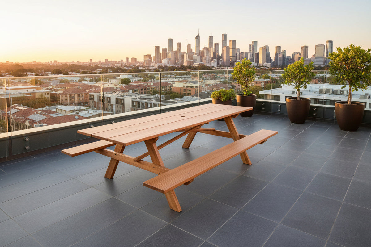 Outdoor Picnic Table | Sustainable Hardwood!