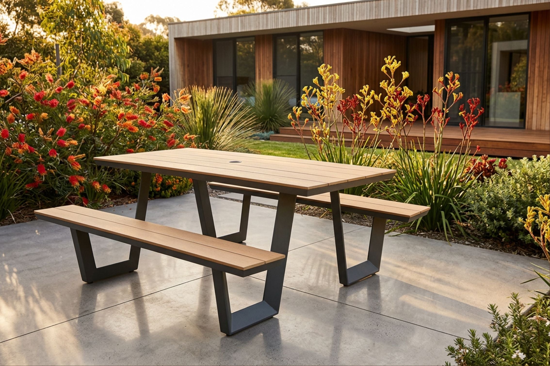 All Weather Outdoor Picnic Table - $999 with code