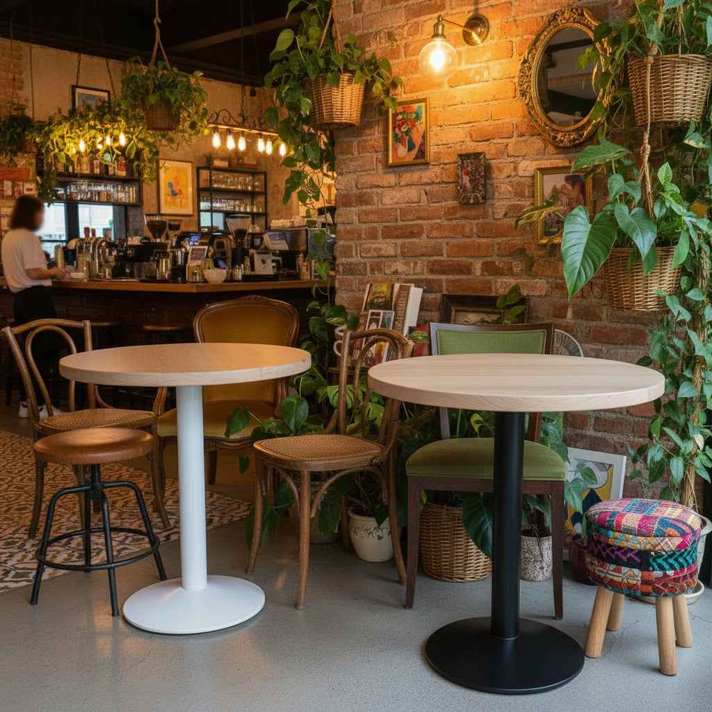 Round Timber Table - Alfresco | Indoor