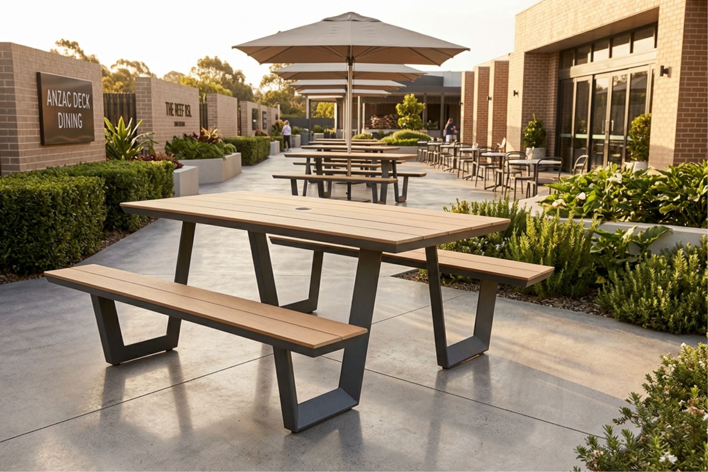 All Weather Outdoor Picnic Table - $999 with code