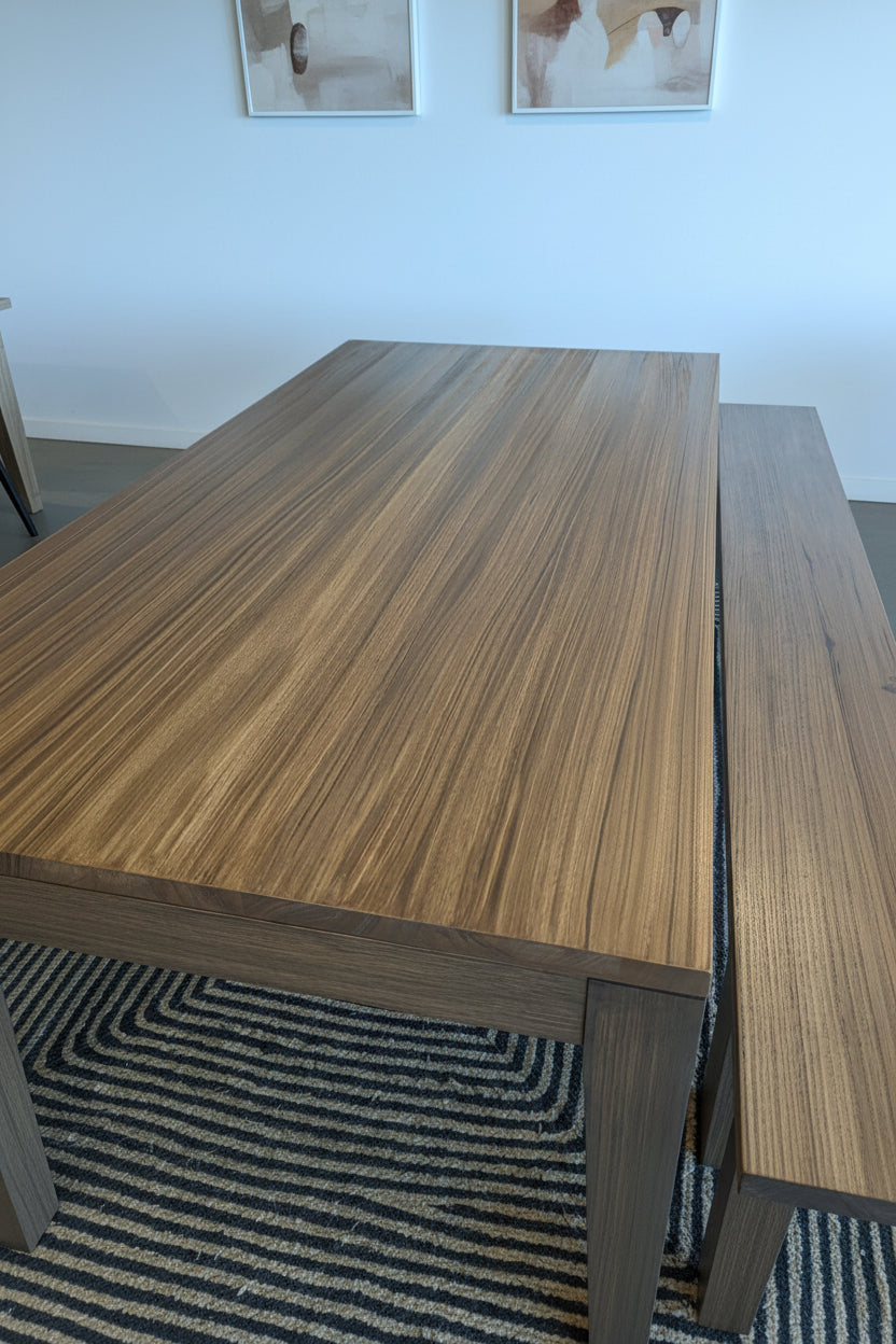 DINING TABLE - WALNUT 8 Seater