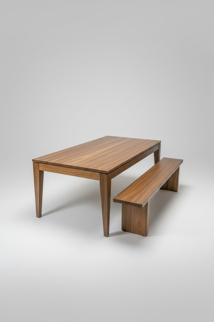 DINING TABLE - WALNUT 8 Seater